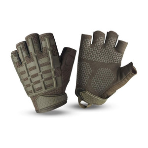 Guantes Tácticos Profesionales de Cuero para Tiro, Dedos Completos, Unisex, Deportes al Aire Libre, Nudillos Reforzados, Venta al por Mayor de Fábrica - Product Image 1