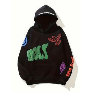 OEM Sweats à capuche pour hommes Hiphop Streetwear Custom Made Vintage Trending Puff Printing Design Winter Best-seller Puff Printing Logo - Product Image 6