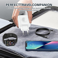 Chargeur 23W pour Apple Watch, Prise de Charge Rapide Portable à Deux Ports, Adaptateur Mural USB C pour iPhone Samsung AirPods Android