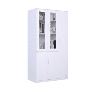 Cheap Metal Office <strong>Garage</strong> Storage Cabinet Steel <strong>Cupboard</strong> with 2 Doors and Shelves for File Design - Product Image 3