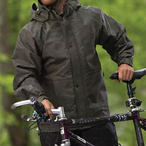 Combinaison de pluie en nylon de haute qualité pour hommes, réfléchissante, imperméable, respirante, conçue sur mesure pour les activités de plein air. - Product Image 6