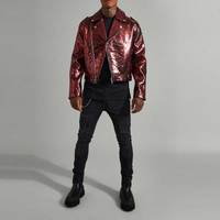 Veste en cuir pour homme de bonne qualité au design unique Article frais Taille régulière Tenue tendance Veste en cuir pour homme