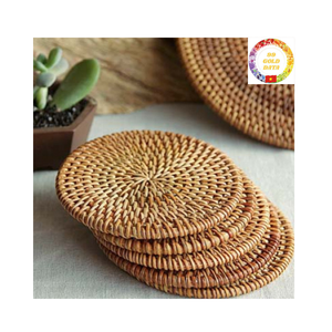 Eco Friendly <b>Wicker</b> Charger Plate Handmade Round Rattan <b>Placemats</b> Decorative Wedding Table Decor - Product Image 5