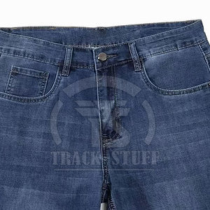 Shorts en jean décontractés pour homme en coton denim, taille mi-haute, respirants, légers et amples – Grande Vente - Product Image 4