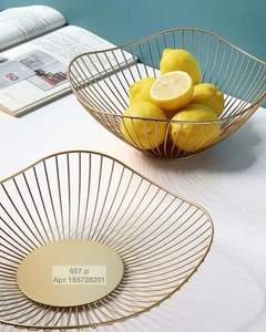 Grossiste en articles de cuisine de table, panier rond en corne fait à la main avec fil doré, style animal, pour l'art et les objets de collection - Product Image 2