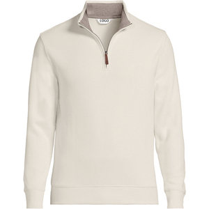 Maglioncino con Zip 1/4 da uomo <span class=keywords><strong>taglie</strong></span> <span class=keywords><strong>forti</strong></span> maglione con Zip da uomo maglione lavorato a maglia a righe in tinta unita - Product Image 3