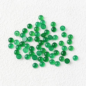 Cabujón en forma de alta calidad, Ágata verde Natural, piedras preciosas sueltas, tamaño de corte, juego de Color certificado por terceros, 10-20mm, venta al por mayor - Product Image 3