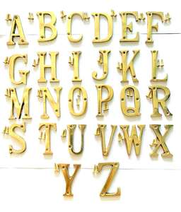 High on Demand 50MM 2 Inch Brass Alphabet <b>Letter</b> for House Decor Available at Affordable Price by Robin Export - Product Image 1