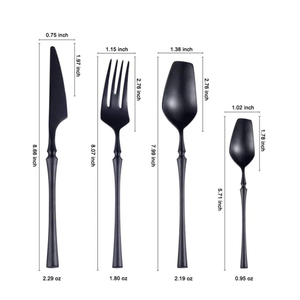 Mới nhất thiết kế thép không gỉ thiết lập dao kéo Bộ đồ ăn đám cưới tổ chức sự kiện Flatware đặt bữa ăn tối dao muỗng ngã ba nhà hàng trang trí nội thất - Product Image 3