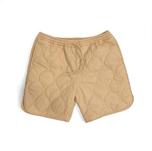 2024 tendance produit taille haute coupe ample coupe-vent hydrofuge doublé polyester recyclé rembourré matelassé Shorts pour hommes - Product Image 1