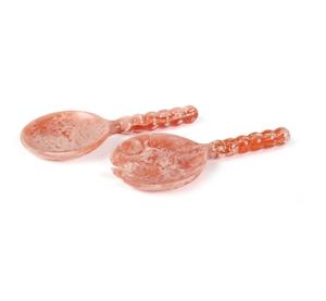 ชุดช้อนส้อมเสิร์ฟสลัดเรซิ่นทำมือคุณภาพพรีเมียม - ดีไซน์ทันสมัยสำหรับงานเลี้ยง ด้ามจับยาว เป็นมิตรกับสิ่งแวดล้อม - Product Image 1