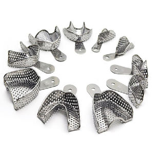 Alta demanda CE ISO Ventas Bandejas de impresión dental Autoclavable Acero inoxidable Superior Inferior Acero inoxidable Instrumentos dentales - Product Image 1