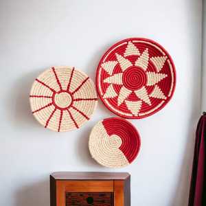 Cesta de decoración de pared de hierba Sabai Natural ecológica de mimbre tejida a mano al mejor precio para decoración de pared del hogar - Product Image 5