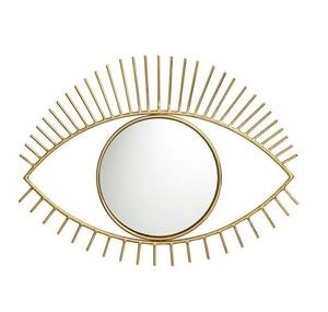 Luxury Finishing Metal Frame Eye Shape Wall <b>Mirror</b> for Home & Hotel <b>Bathroom</b> High Quality Gold Modern Design Wholesale Pricing - Product Image 1
