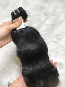 Paquets de trame non blanchis originaux d'extensions de cheveux humains crus de meilleure qualité de vague naturelle vierge - Product Image 4