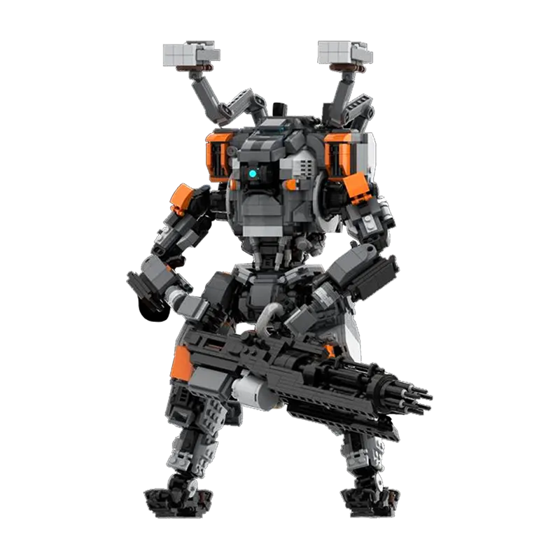 GoldMoc Game Pilot's Gauntlet Brick Model DIY Kid Toy MOC-134634 Titanfall Vanguard-Class Titan FS-1041Bricks Assemble Toys