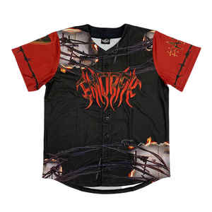 Uniformes de béisbol de moda al por mayor de alta calidad bordado Streetwear béisbol Jersey personalizado Unisex - Product Image 2