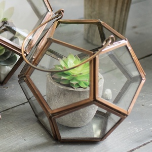 Terrarium en verre moderne en forme de football personnalisé Vase de table Décoration de mariage à la maison Plantes suspendues - Product Image 1