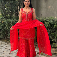 Vêtements ethniques modernes, tissu en rayonne pur, robes Anarkali, style Kurtis avec impression en feuille, tailles plus disponibles pour les femmes indiennes et pakistanaises