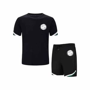 Casual transpirable diseño único mejor venta 2 piezas pantalones cortos y camisetas conjunto - Product Image 2