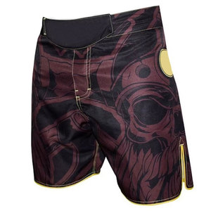 Shorts de boxe MMA pour hommes à prix raisonnable, broderie de logo personnalisée, sublimation, légers, respirants, 100% polyester - Product Image 1
