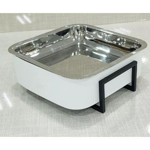 Chauffe-plats de qualité de luxe pour présentoir de buffet Chauffe-plats Fait à la main de forme ronde en métal par Indian Metal World - Product Image 4