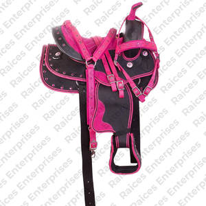 Venta al por mayor de alta calidad caballo inglés sillín profesional de cuero duradero inglés carreras montar ecuestre caballo cuero sillín - Product Image 1