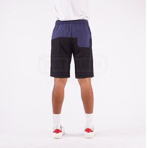 กางเกงขาสั้นลำลองสำหรับผู้ชายทรงพอดีตัวใส่สบายพร้อมเอวรูดและดีไซน์เรียบง่ายสำหรับใส่ในชีวิตประจำวัน - Product Image 2