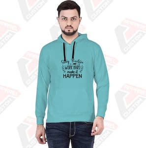 เสื้อฮู้ดดี้พรีเมียมสำหรับผู้ชาย เนื้อผ้านุ่มพิเศษ 100% ผ้าฝ้าย ปักลาย ประดับลูกปัด ย้อมสีพื้น พิมพ์ลายดิจิทัล ปรับแต่งได้ สำหรับฤดูหนาว - Product Image 6