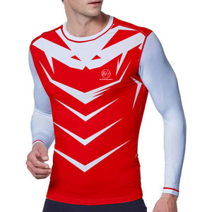 Chemises de compression pour hommes à séchage rapide, prix de gros, teintes unies, marque privée, Pakistan - Product Image 6