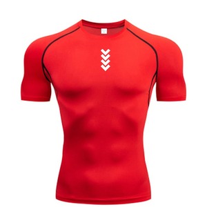 Compression <b>Shirt</b> Men Fitness Gym Sport <b>Tights</b> Running <b>T</b>-<b>Shirt</b> Rashgard Tops Tee Quick Dry Short Sleeve <b>T</b>-<b>Shirt</b> For Men 850 - Product Image 1