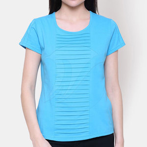 เสื้อยืดทรงหลวมของผู้หญิงสีทึบเป็นมิตรกับสิ่งแวดล้อมสำหรับสไตล์ลำลองในฤดูร้อนออกแบบได้ตามที่ต้องการ - Product Image 1