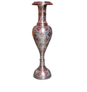 Meilleure vente Vase à fleurs en laiton personnalisé Vase en métal décoratif intérieur et extérieur Conception la plus populaire des exportateurs indiens - Product Image 2