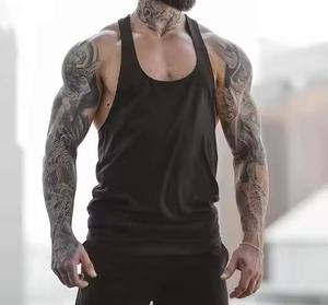 Venta al por mayor de chalecos de gran tamaño de los hombres logotipo personalizado deportes entrenamiento chaleco hombres Fitness sin mangas personalizado de talla grande GYM hombres camisetas sin mangas - Product Image 3