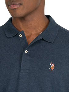 100% polos personnalisés pour hommes en coton biologique avec logo brodé T-shirt d'été en piqué doux de haute qualité respirant tenue décontracté - Product Image 5