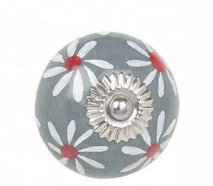 Fresh Arrival Grey Color Ceramic Knob Decorative Door Knobs Cabinet Drawer Knobs and Pulls Furniture Handle Wholesale - Product Image 5