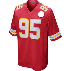 2025 nuevos diseños personalizados cosido camiseta de fútbol americano para equipos de gran tamaño transpirable uniforme de fútbol americano Tops - Product Image 2