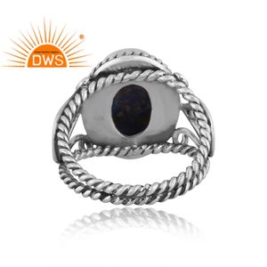 Best Selling Oxidized Sterling Silver Mojave Copper <b>Lapis</b> <b>Lazuli</b> Gemstone Statement <b>Ring</b> Custom Jewelry For Women Gift For Her - Product Image 5