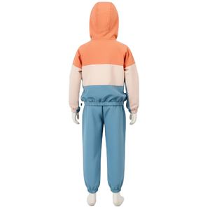 Ensemble de survêtement streetwear réfléchissant pour garçons, grande taille, en velours de coton uni, coupe régulière, avec logo personnalisé, écoresponsable, collection automne - Product Image 3