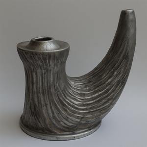 intage Aluminium Casted <b>Reindeer</b> Horn Candle Holder With Rustic Hammered Patina Artisan Craft Designed For Decorative - Product Image 2