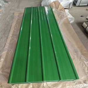 Hochwertiger Fabrik preis Zink verzinkung Alle Typen DX51D Vor lackierte Welldach bahnen - Product Image 3