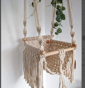 ชุดชิงช้าสำหรับอาบน้ำเด็กทารกทำจากผ้าฝ้ายธรรมชาติมีสไตล์สีมีสไตล์ - Product Image 2
