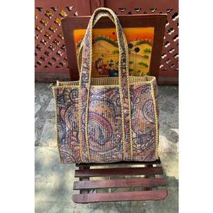 Grand sac imprimé à la main en velours matelassé pour femmes, sacs de soirée - Product Image 2