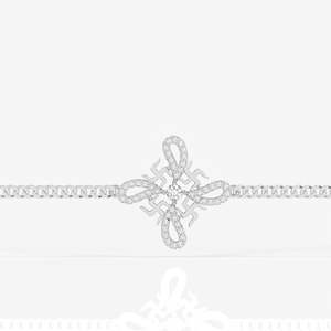 Pulsera y Brazalete de Plata de Ley con Moissanita para Hombre Shubhika - Product Image 1