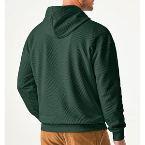 Personalizado de peso pesado 100% algodón pulóver sudadera hombres con capucha cremallera invierno Streetwear sudaderas con capucha transpirable al aire libre hombres sudaderas con capucha - Product Image 6