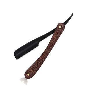 Rasoir de barbier pliant pour homme, outil de rasage manuel en acier inoxydable, rasoir de sécurité à lame droite pour l'épilation - Product Image 2