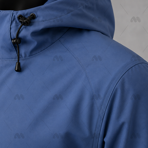 Veste softshell imperméable pour femme, personnalisable OEM, à capuche, coupe-vent, doublée polaire, fermeture éclair intégrale, pour le golf, la randonnée et les activités de plein air - Product Image 4