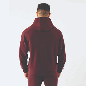 Invierno personalizado para hombre 100% por ciento algodón pullover sudaderas polar fleece americano letra impresa dobladillo bordado y puff impresión - Product Image 6