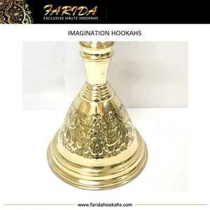 Calidad superior Venta caliente Diseño de hojas florales único Hecho a mano Latón sólido Lujo Edición limitada Imaginación Hookahs - Product Image 3