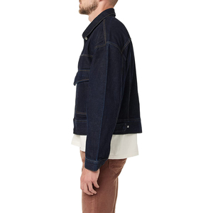 Matériel de haute qualité hommes veste en jean meilleures ventes hommes veste en jean pour adulte taille personnalisée hommes vestes en jean d'hiver - Product Image 5